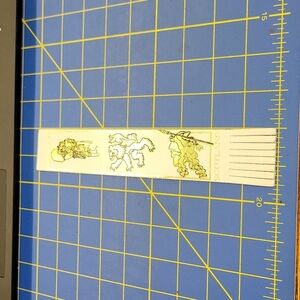 Scotland Leather Bookmark 9" White & Gold